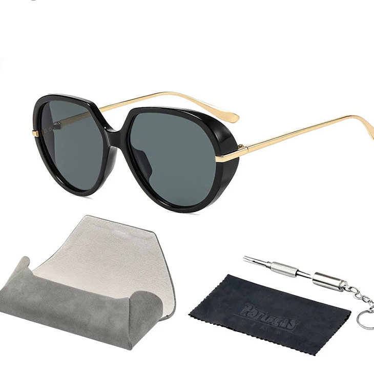 Oversized Pilot Oval Sunglasses Women 2026 Luxury Brand Fashion Shield Punk Sun Glasses For Ladies Metal Frame Eyewear Shades